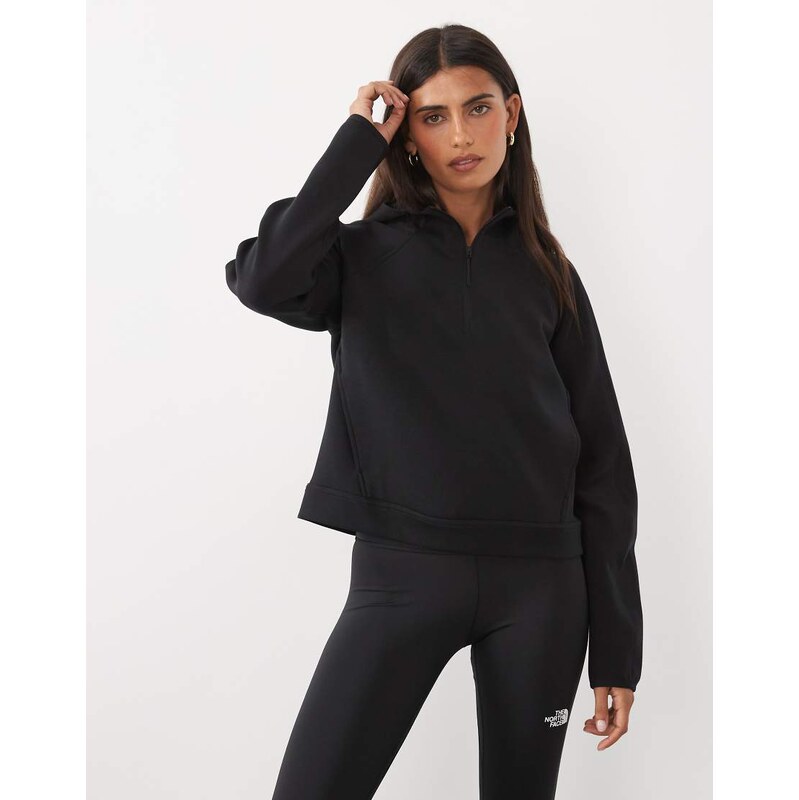The North Face Jaida 1/4 zip hoodie in black