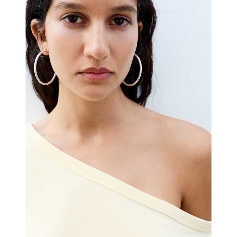 Pull&Bear Basic hoop earrings in gold