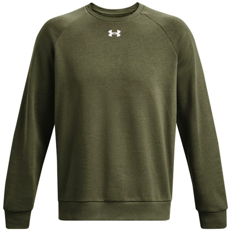 Pánská mikina Under Armour Rival Fleece Crew, khaki, 1379755,