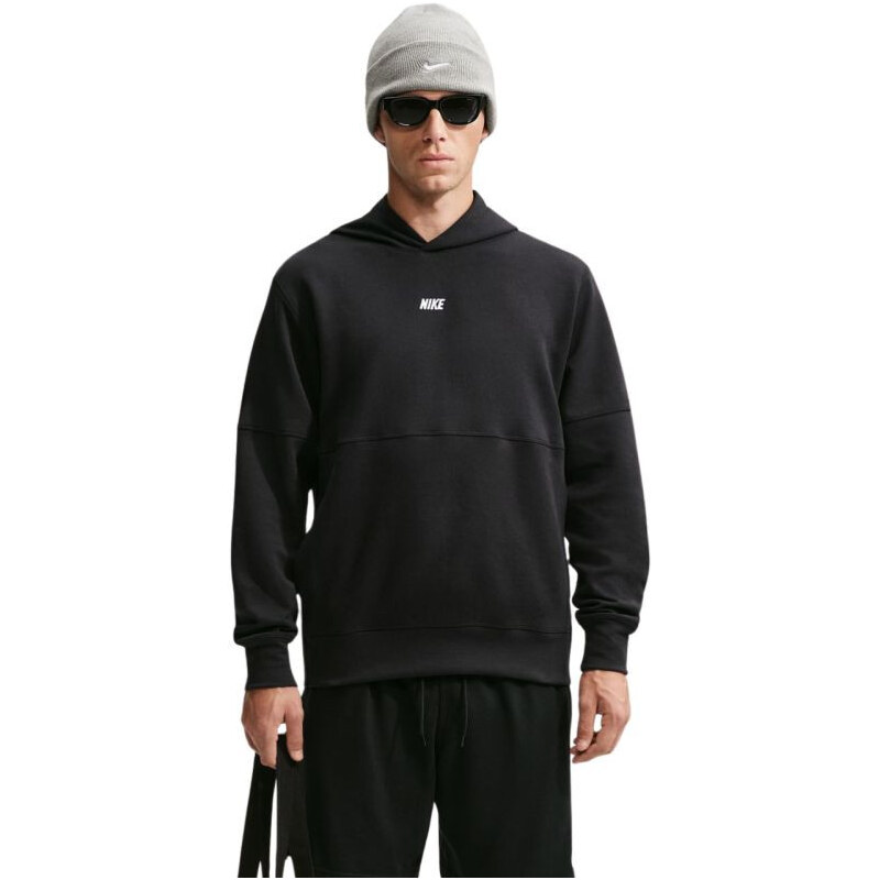Pánská mikina Nike Club Varsity Hoodie, černá, IO1383 010
