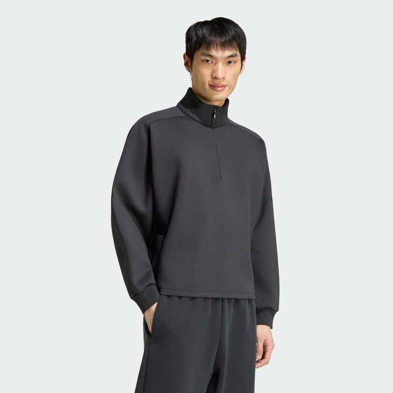 Adidas Mikina SOFT LUX WINTER KNIT QUARTER-ZIP