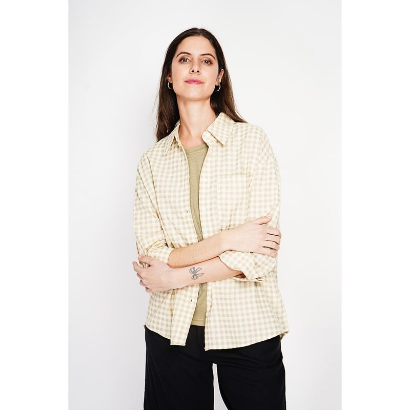 Košile Le Jardin du Lin Beige 3797397