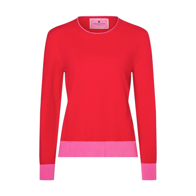 LIEBLINGSSTÜCK Svetr Karia pink / červená