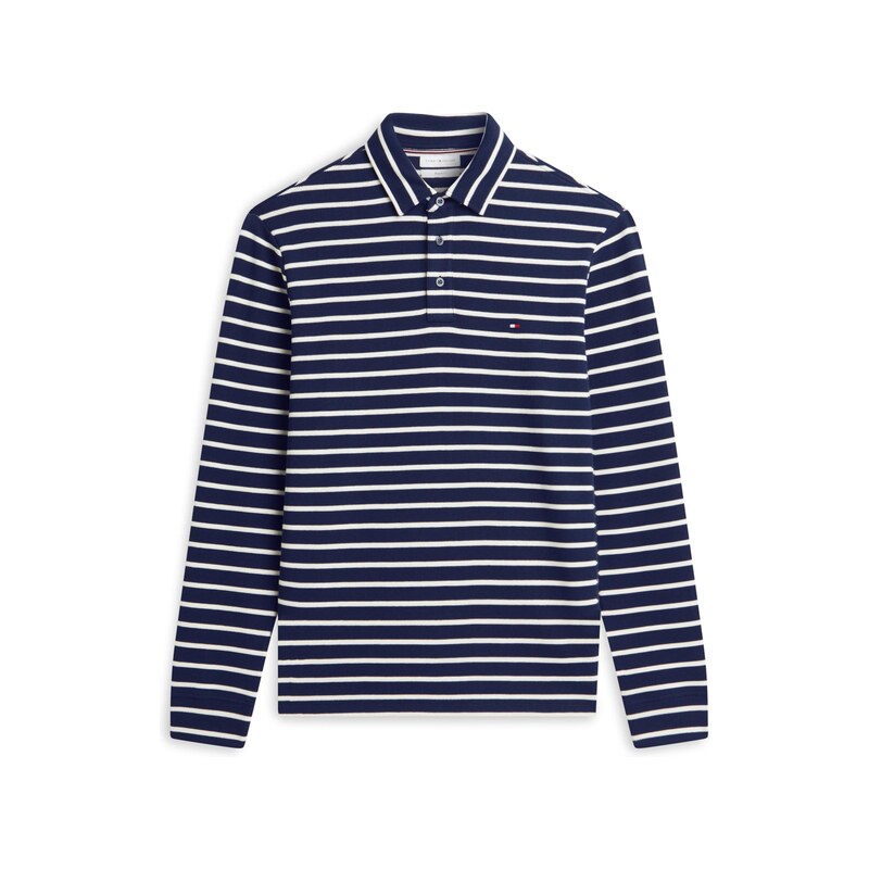 TOMMY HILFIGER Tričko tmavě modrá / bílá