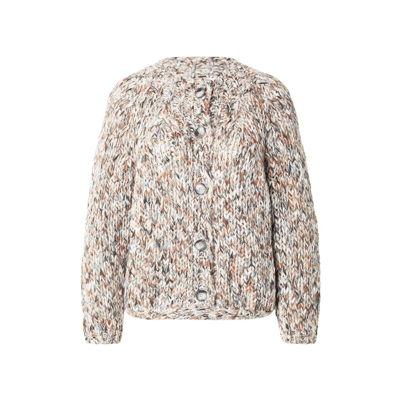 Rich & Royal Kardigan Cardi světle hnědá / jedle / jasně