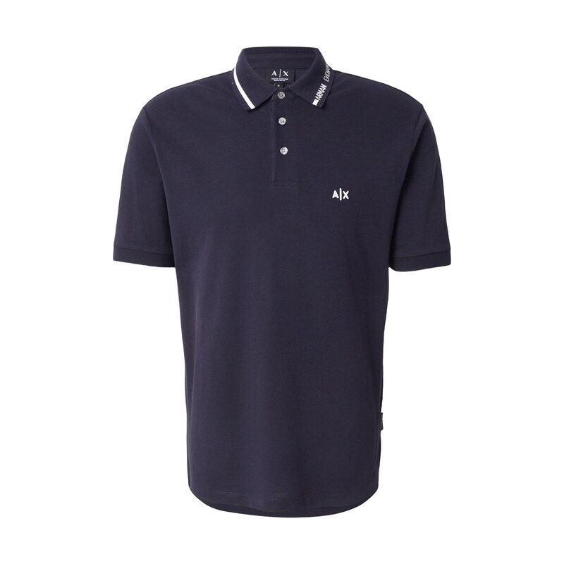 ARMANI EXCHANGE Tričko námořnická modř / bílá