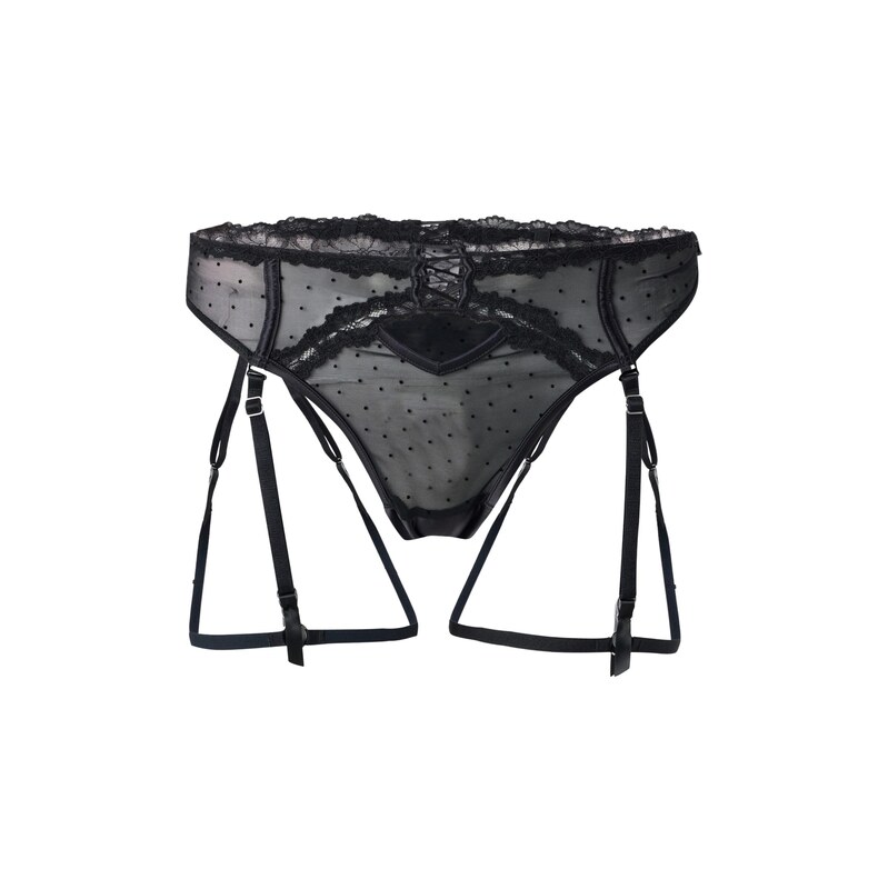Hunkemöller Tanga Kat černá