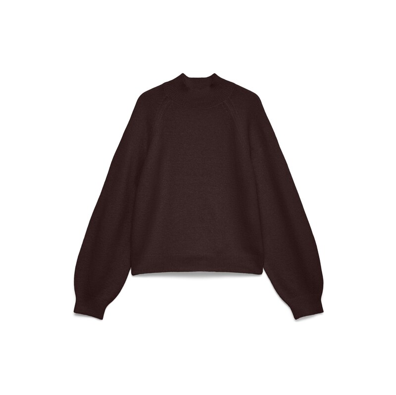VERO MODA Svetr VMLEAF čokoládová