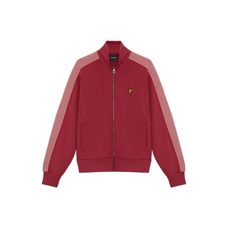 Lyle & Scott Mikina brusinková / bílá
