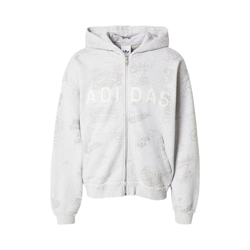 ADIDAS ORIGINALS Mikina AOA tmavě šedá / šedý melír / offwhite