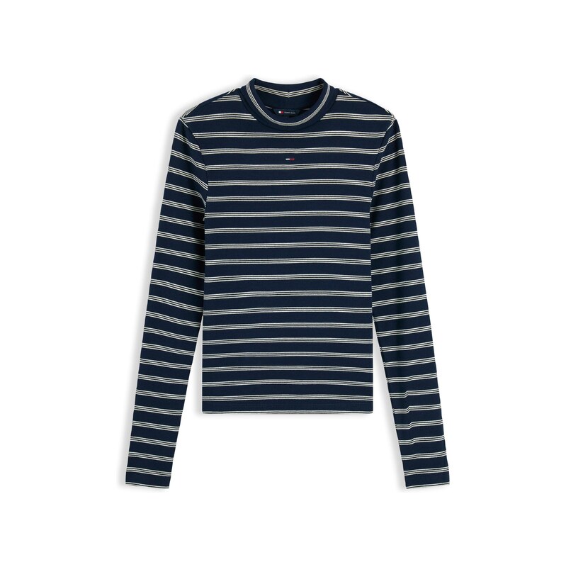 Tommy Jeans Tričko ESSENTIAL námořnická modř / bílá