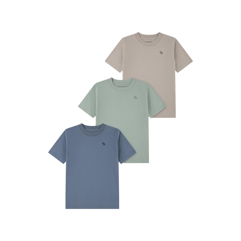 Abercrombie & Fitch Tričko safírová / režná / pastelově zelená
