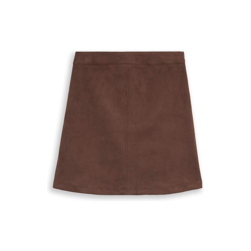 TOM TAILOR DENIM Sukně tmavě hnědá
