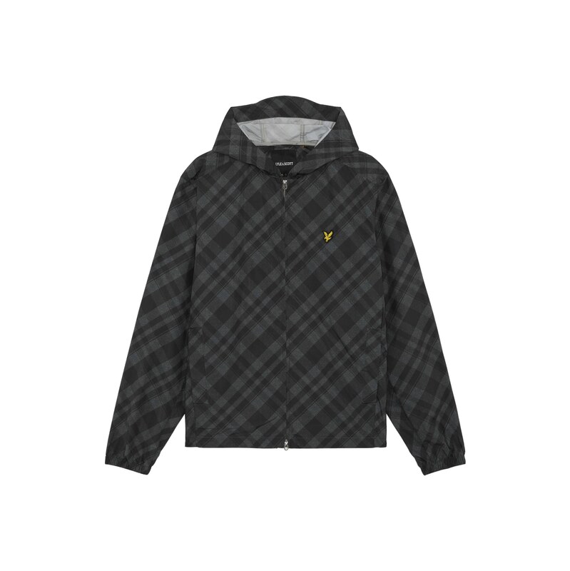 Lyle & Scott Přechodná bunda Tartan antracitová / tmavě šedá /
