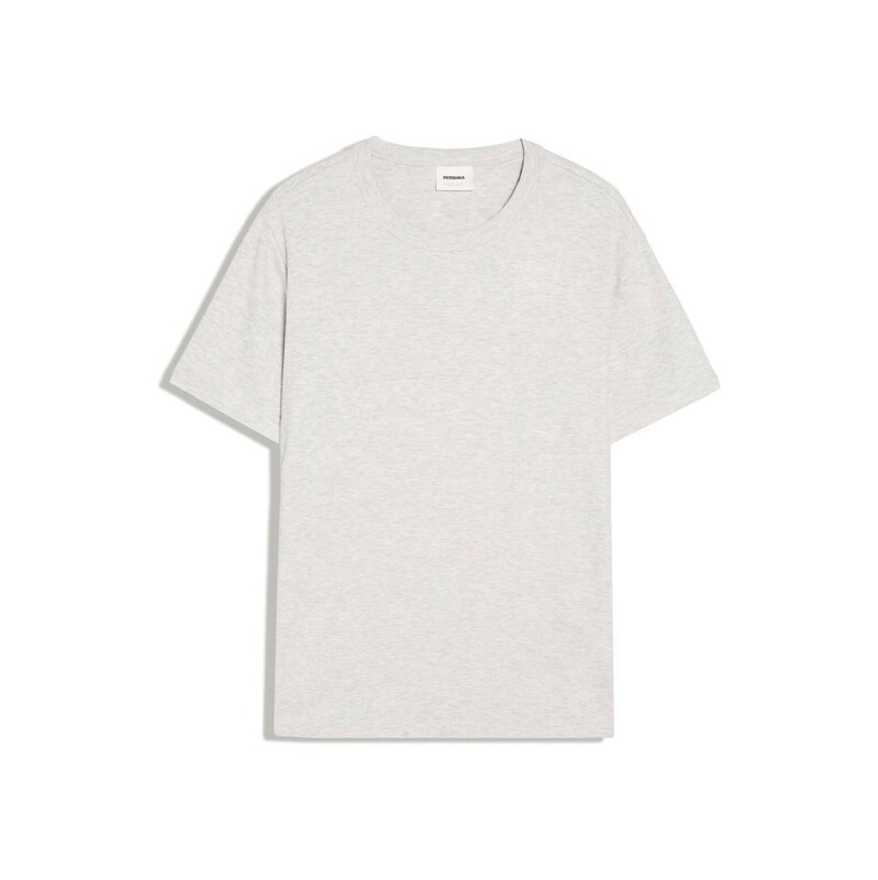 Bershka Tričko světle šedá