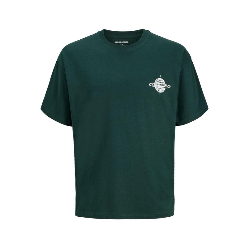 Jack & Jones Junior Tričko JJASTRO tmavě zelená / bílá