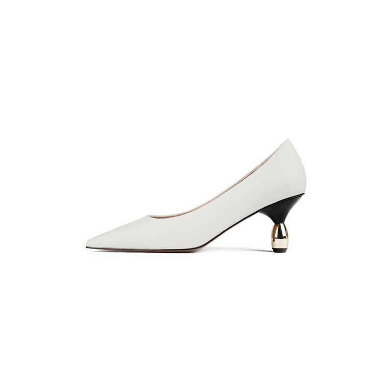 L37 HANDMADE SHOES Lodičky ITALIAN JOB offwhite