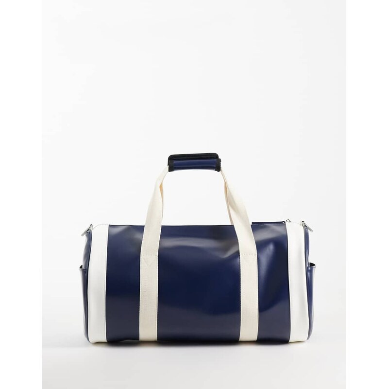 ASOS DESIGN barrell holdall bag in navy
