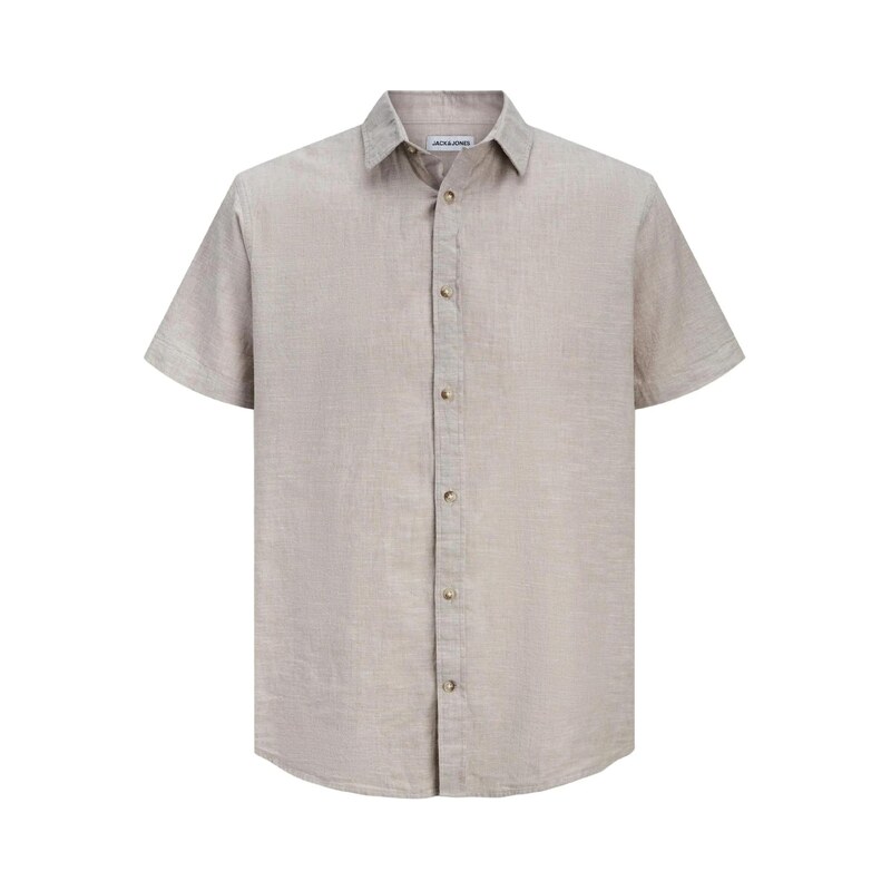 JACK & JONES Košile summer světle hnědá