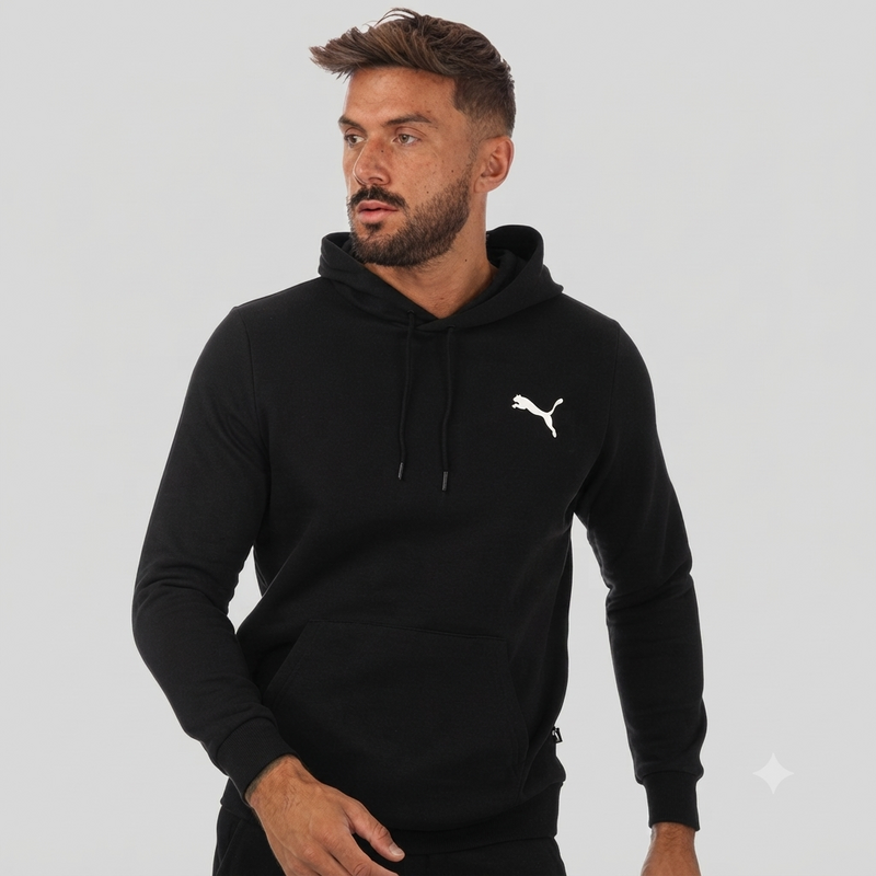 Puma ESS Hoodie FL BLACK