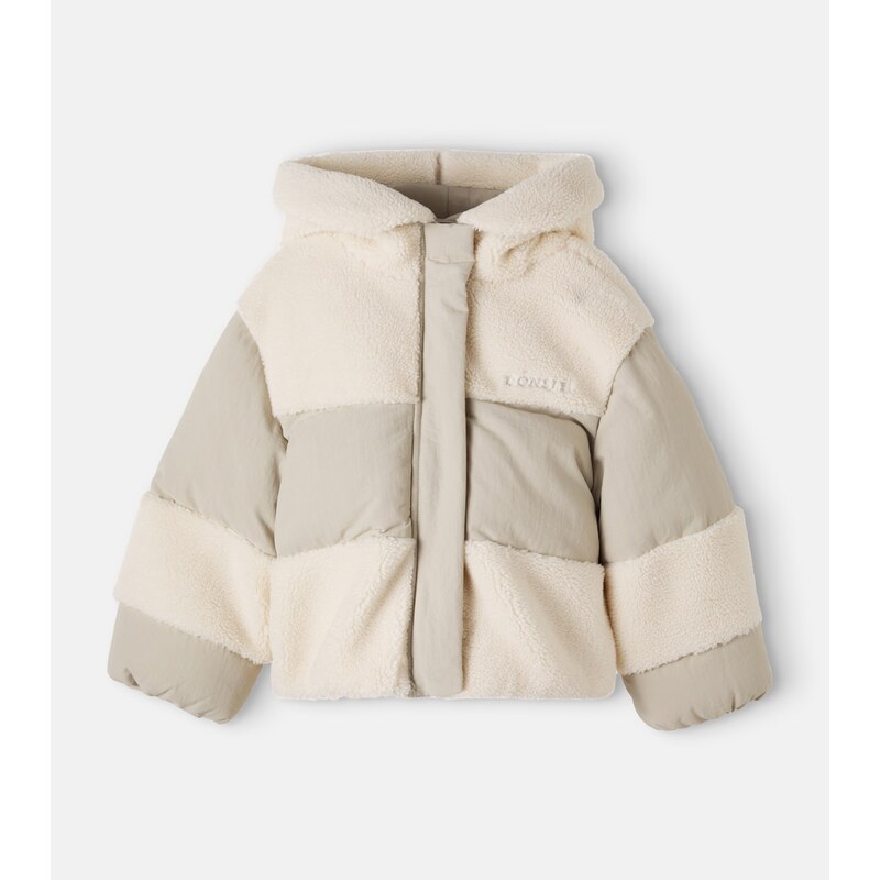 Donsje Damian teddy-trimmed puffer jacket