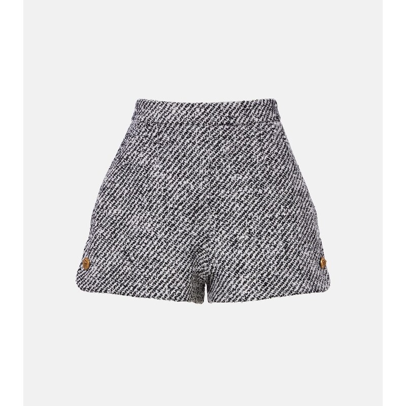 Versace Wool-blend bouclé shorts