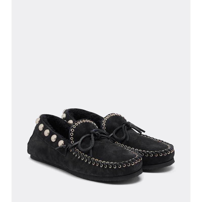Isabel Marant Fitza shearling-lined suede loafers