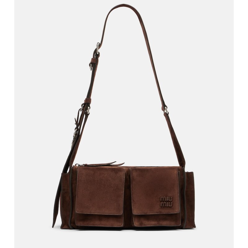 Miu Miu Utilitaire suede shoulder bag