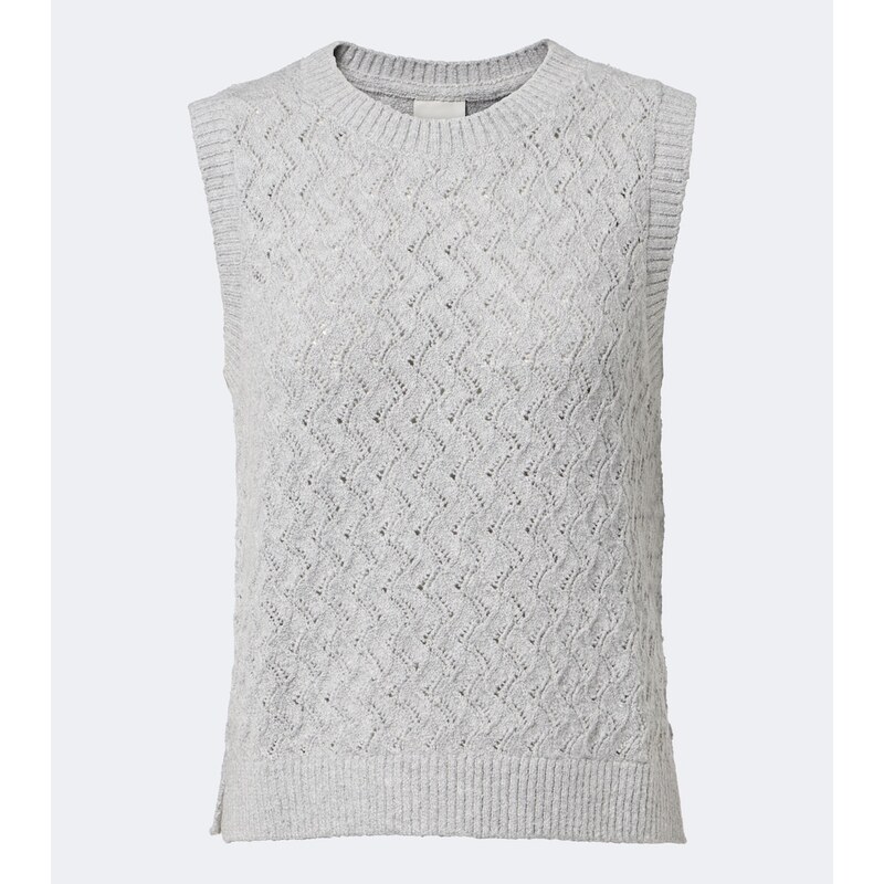 Varley Hazen pointelle cotton-blend sweater vest