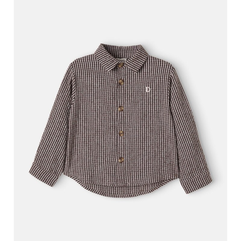 Donsje Chee striped cotton-blend shirt