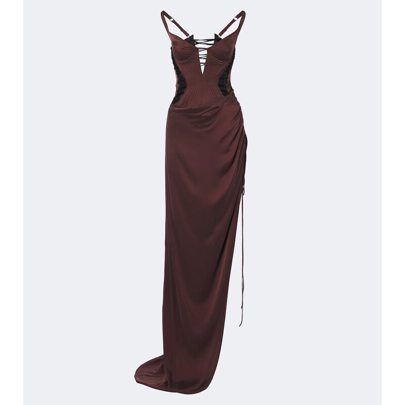 Maria Lucia Hohan Ruched corset gown