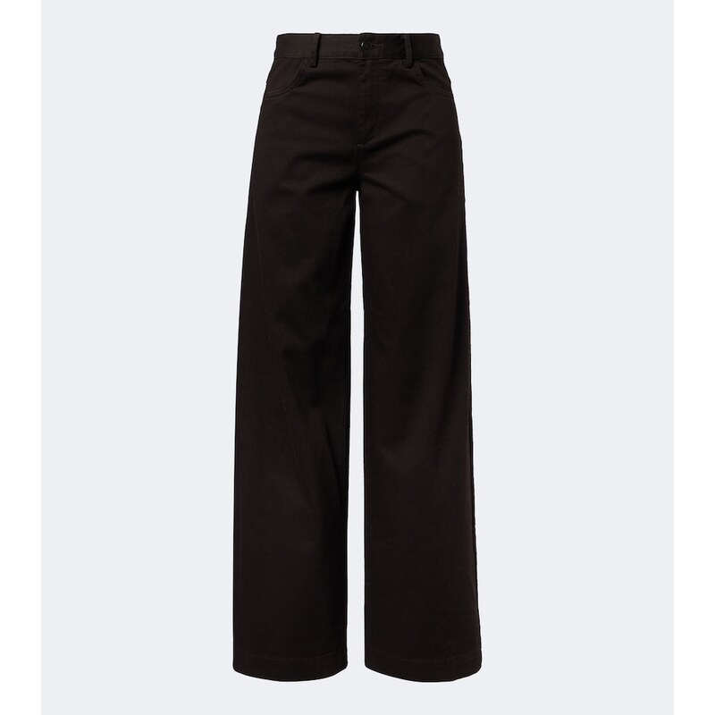 Vince Cotton twill wide-leg pants