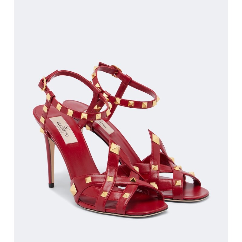 Valentino Garavani Studdy leather slingback sandals