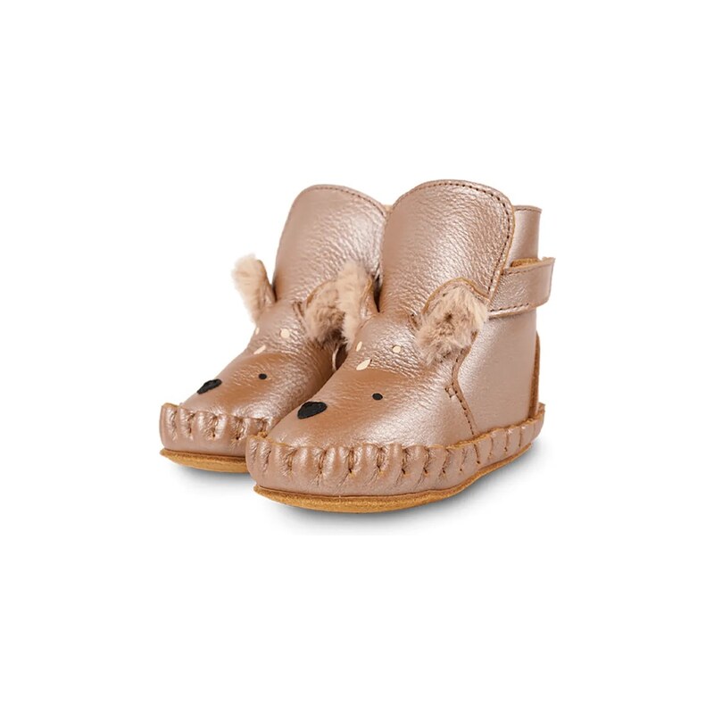 Donsje boty kojenecké kožené Smikki Booties Deer
