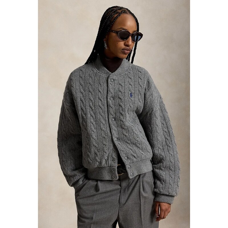 Polo Ralph Lauren bomber dámský s vlnou