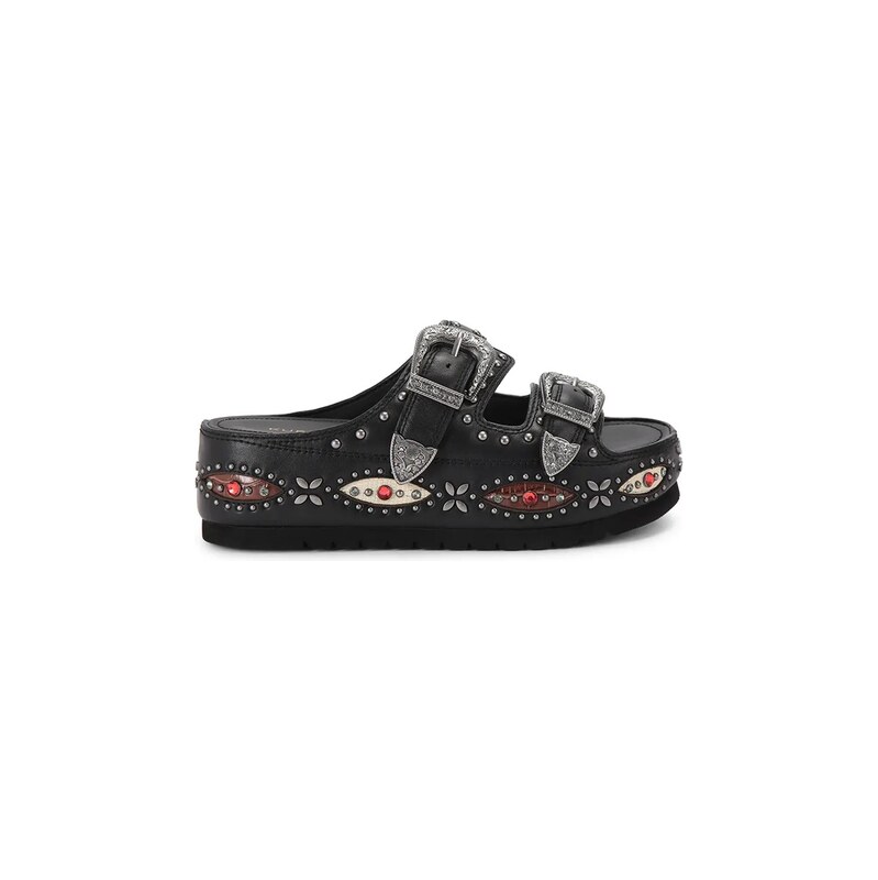 Kurt Geiger London pantofle na platformě dámské kožené Western
