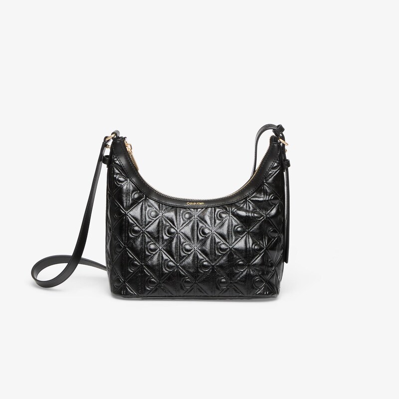 Kabelka Calvin Klein Emblem Aop Debossed Shoulder Bag Black OS