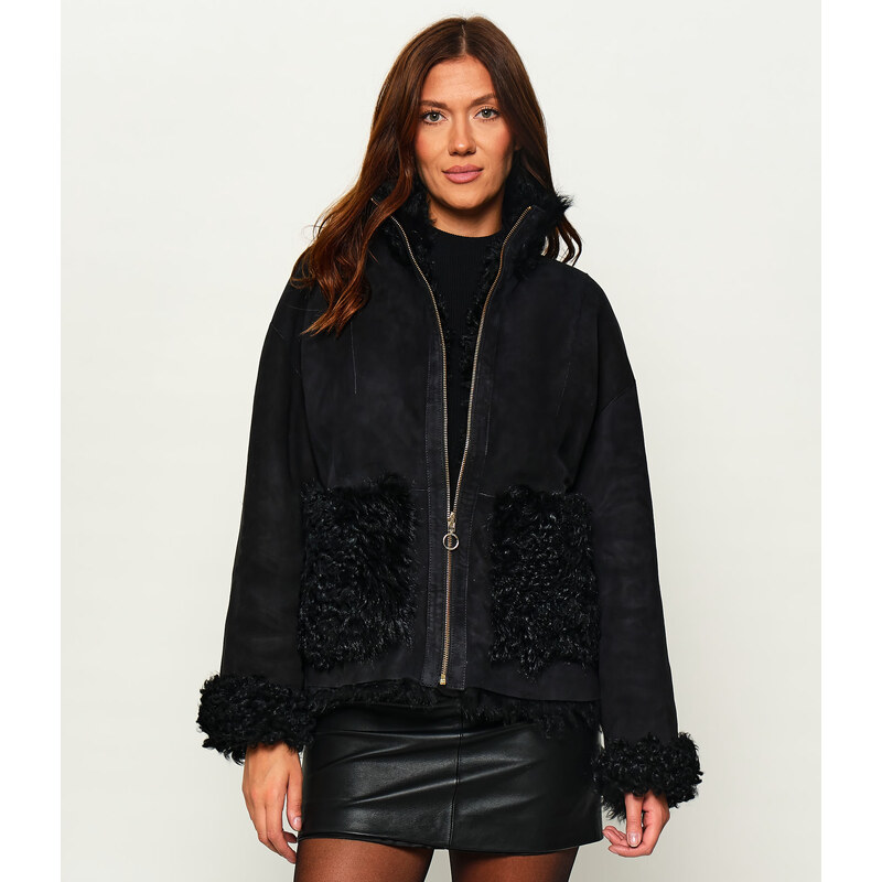 INUIKII Kožený oboustranný kožich | regular fit | shearling