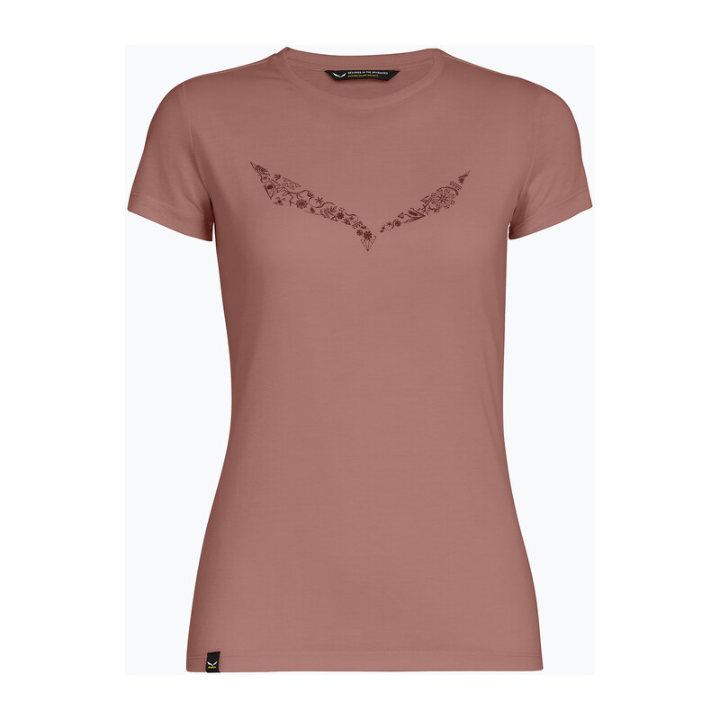 Dámské tričko Salewa Solid Dry desert pink