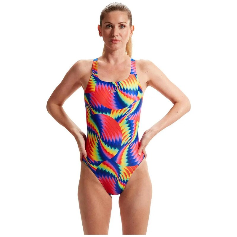 SPEEDO Dámské plavecké plavky Speedo Placement Digital Powerback