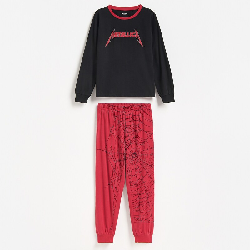 Reserved - BOYS` PYJAMA - černý