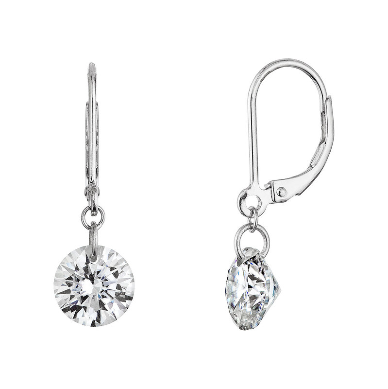 Stříbrné náušnice VIKA 11M00011 moissanite 4ct