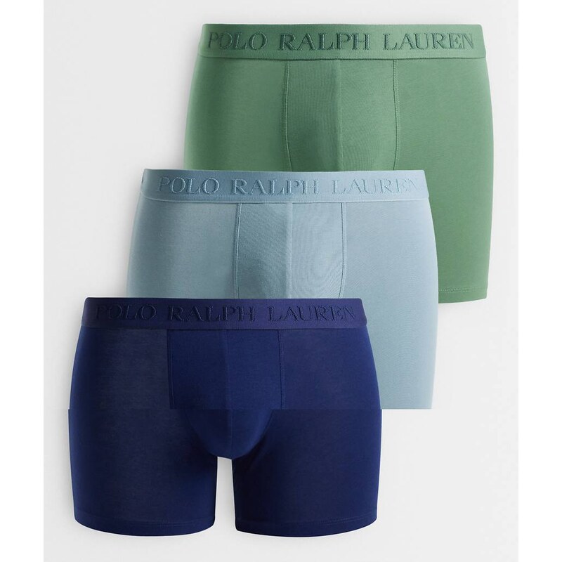 Polo Ralph Lauren boxer brief with tonal branding in green, blue