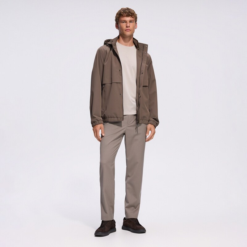 Reserved - MEN`S TROUSERS - kávová
