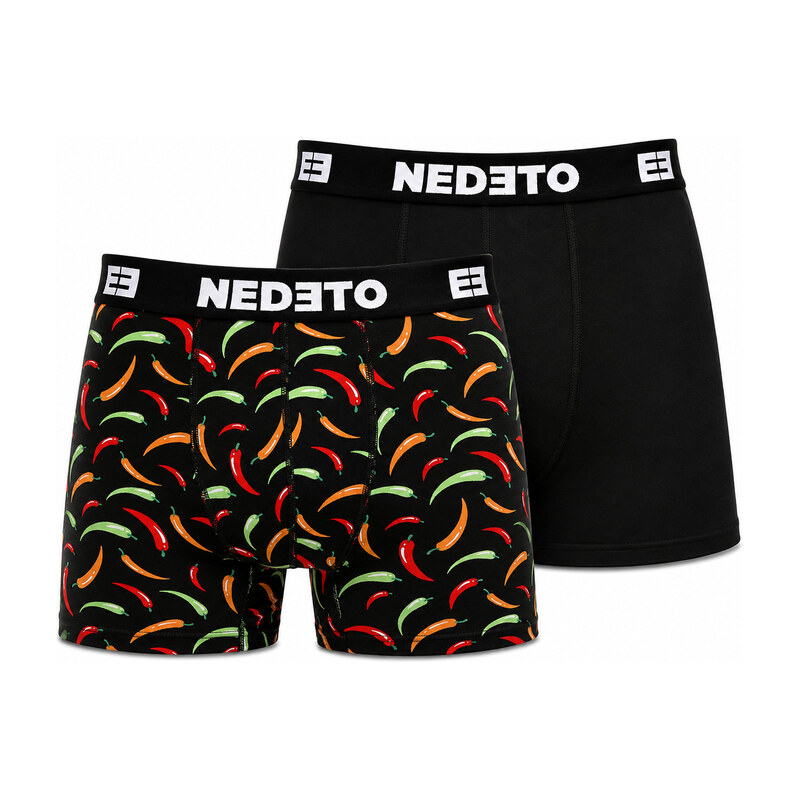 2PACK pánské boxerky Nedeto vícebarevné (2NBV27)