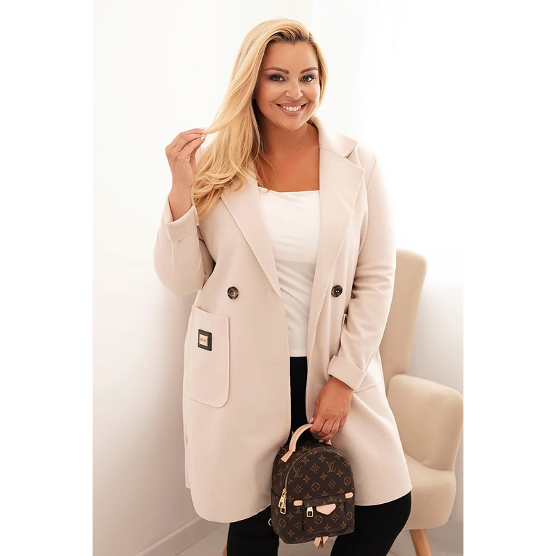 Kesi Dámský kabát Plus Size 5274