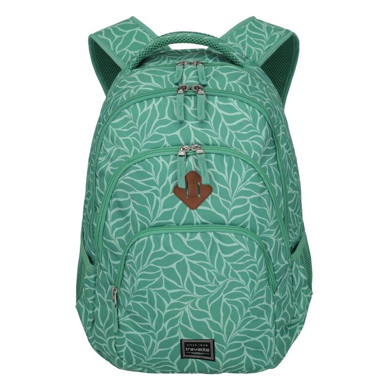 Batoh na notebook Travelite Basics Backpack Print Green