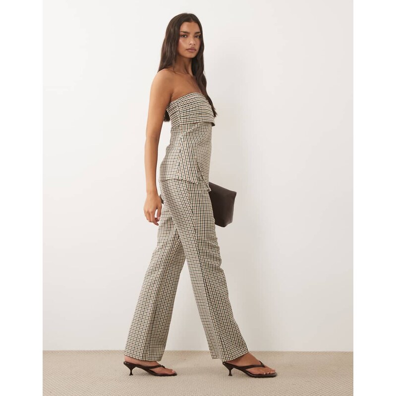ASOS LUXE co-ord check tailored trouser-Multi