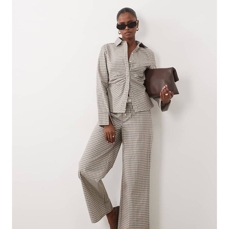 The Frolic exclusive contrast waistband straight leg trouser co