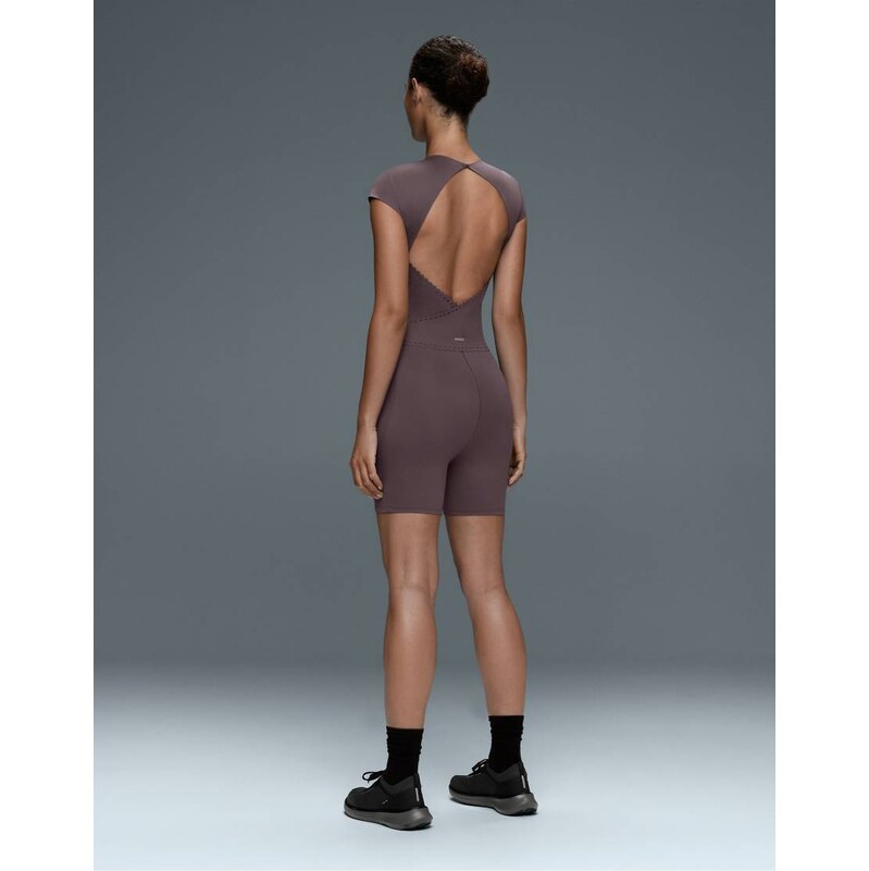 OYSHO Perfect-adapt short-sleeved playsuit in purple